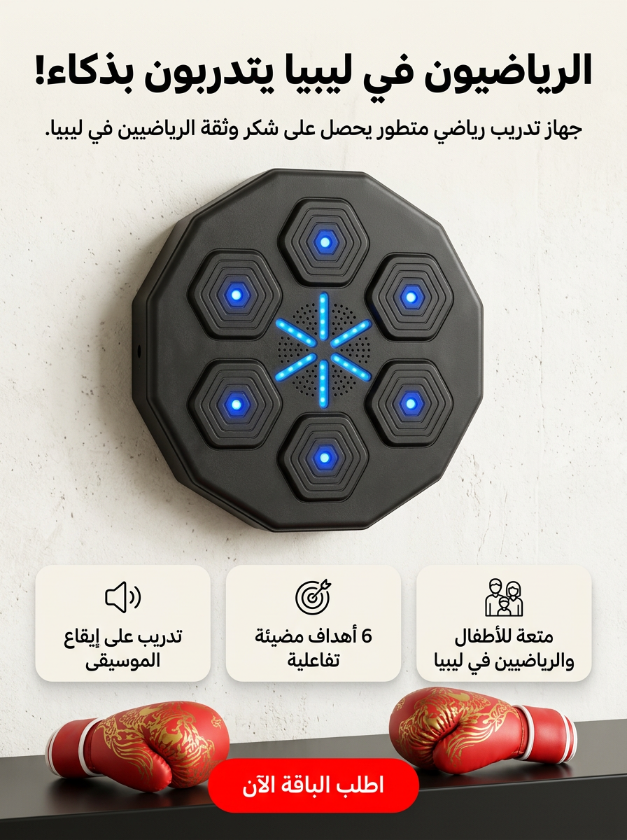 جهاز الملاكمة الموسيقي مع تركيب جداري